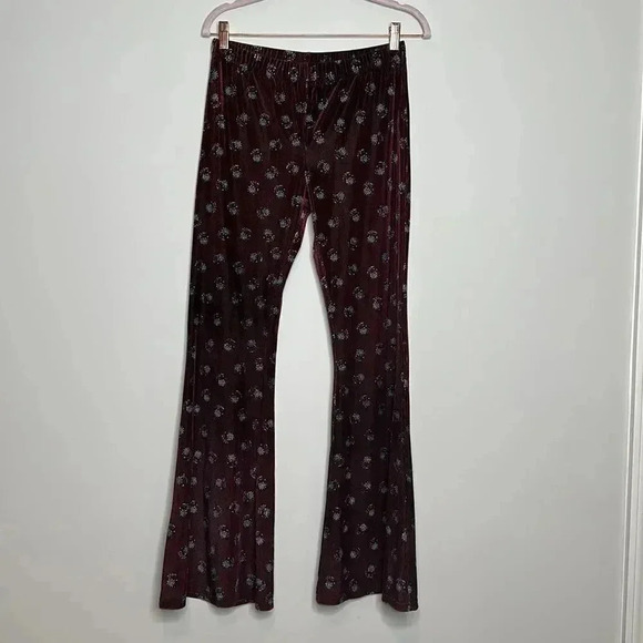 Altar’d State Velvet Printed Wide Leg Pants - Picture 1 of 9